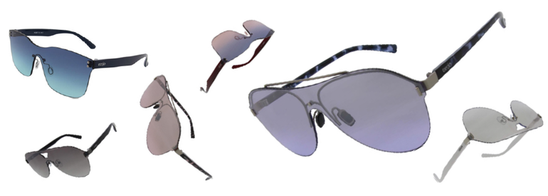 Die Sonnenbrillen Kollektion mit «Shield» Gläsern