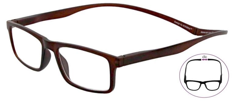 98640.851 Reading glasses clic with magnetic closure 1.00